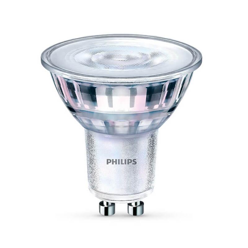 Philips GU10 3.5W LED Bulb, 275lm Warm White, Energy-Efficient Silver - Gomix Brands Outlet